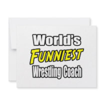 World's Funniest Wrestling Coach invitations