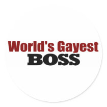 World'S Gayest Boss stickers by worldsfair World'S Gayest Boss stickers