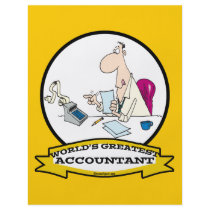 WORLDS GREATEST ACCOUNTANT MEN CARTOON CUSTOM FLYER