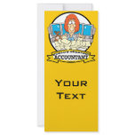 WORLDS GREATEST ACCOUNTANT MEN CARTOON RACK CARD TEMPLATE