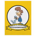 WORLDS GREATEST ACCOUNTANT WOMAN CARTOON FLYERS