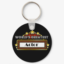 World's Greatest Actor keychains by greatestjobsgifts World's Greatest Actor keychains