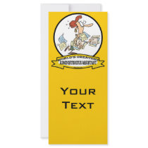 WORLDS GREATEST ADMINISTRATIVE ASSISTANT WOMEN RACK CARD DESIGN