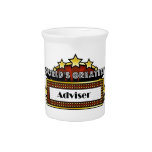 World's Greatest Adviser Drink Pitchers