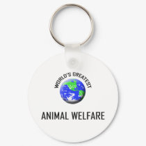 World's Greatest Animal Welfare keychains by jobshirt World's Greatest Animal Welfare keychains