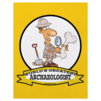 WORLDS GREATEST ARCHAEOLOGIST MEN CARTOON FLYER DESIGN