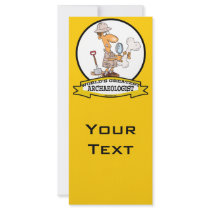 WORLDS GREATEST ARCHAEOLOGIST MEN CARTOON CUSTOMIZED RACK CARD