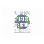 World's Greatest Assistant Manager Post Cards