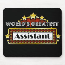 World's Greatest Assistant mousepads by greatestjobsgifts World's Greatest Assistant mousepads