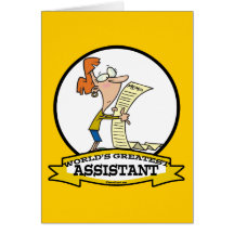 WORLDS GREATEST ASSISTANT WOMEN II CARTOON CARDS