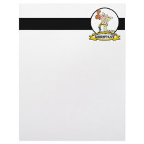 WORLDS GREATEST ASSISTANT WOMEN II CARTOON LETTERHEAD TEMPLATE