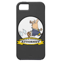 WORLDS GREATEST ATTORNEY MEN III CARTOON iPhone 5 CASE