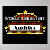World's Greatest Auditor Posters