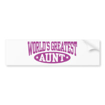 World's Greatest Aunt Bumper Sticker
