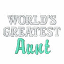 World's Greatest Aunt embroidered shirts by AuntandUncleGifts World's Greatest Aunt embroidered shirts