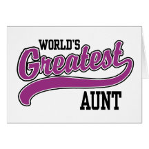 World's Greatest Aunt Greeting Card