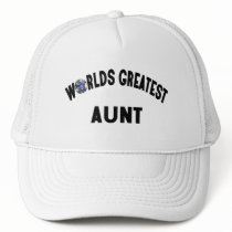 Worlds Greatest Aunt hats by GenepoolDesign Worlds Greatest Aunt hats