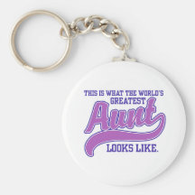 World's Greatest Aunt Key Chain