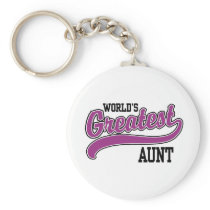 World's Greatest Aunt Keychain