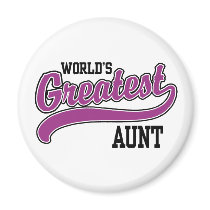 World's Greatest Aunt Magnets