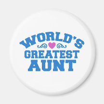 World's Greatest Aunt Magnets