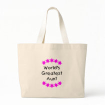 World's Greatest Aunt (pink) Tote Bag