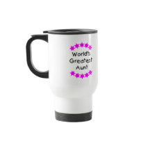 World's Greatest Aunt (pink) mugs by familyfrenzy World's Greatest Aunt (pink) mugs
