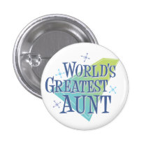 World's Greatest Aunt Pins