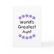 World's Greatest Aunt (purple) cards