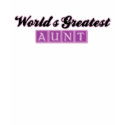 World's Greatest Aunt (Purple) t-shirts