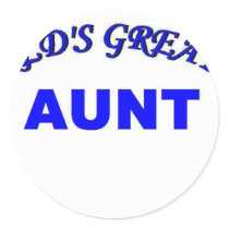 World's Greatest Aunt Stickers