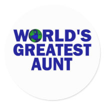 World's Greatest Aunt Sticker