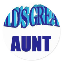 World's Greatest Aunt Stickers