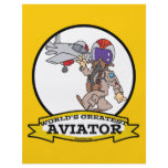 WORLDS GREATEST AVIATOR MEN MALE CARTOON FLYERS