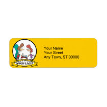 WORLDS GREATEST AVON LADY WOMEN CARTOON CUSTOM RETURN ADDRESS LABELS