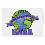 World's Greatest Baba Greeting Card