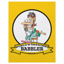 WORLDS GREATEST BABBLER WOMEN CARTOON FLYERS