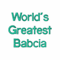 World's Greatest Babcia embroidered shirts by MyGrandparentsRock World's Greatest Babcia embroidered shirts