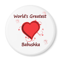 World's Greatest babushka Fridge Magnet