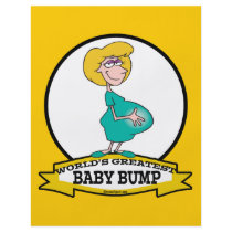 WORLDS GREATEST BABY BUMP WOMEN CARTOON FLYERS