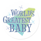 World's Greatest Baby Round Sticker