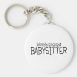 Worlds Greatest Babysitter Keychain