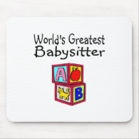 Worlds Greatest Babysitter mousepad