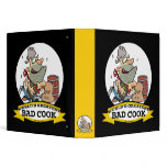 WORLDS GREATEST BAD COOK MEN CARTOON VINYL BINDER