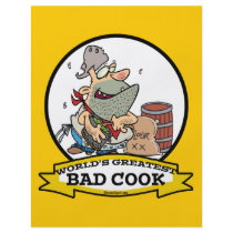 WORLDS GREATEST BAD COOK MEN CARTOON CUSTOM FLYER
