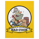 WORLDS GREATEST BAD COOK MEN CARTOON CUSTOM FLYER