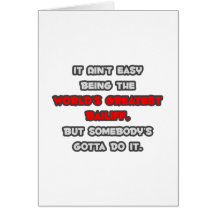 World's Greatest Bailiff Joke Cards