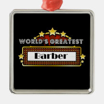 World's Greatest Barber Ornaments