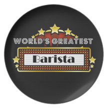 World's Greatest Barista Plate