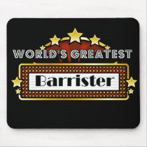 World's Greatest Barrister mousepads by greatestjobsgifts World's Greatest Barrister mousepads